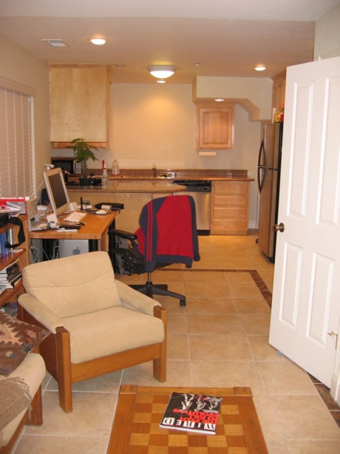 Looking towards the kitchen from the living room